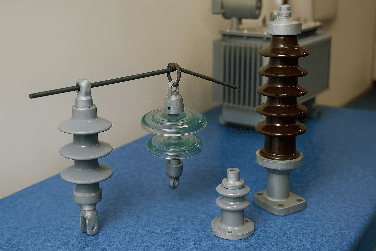 Как определить напряжение линии электропередачи по количеству и типу изоляторов